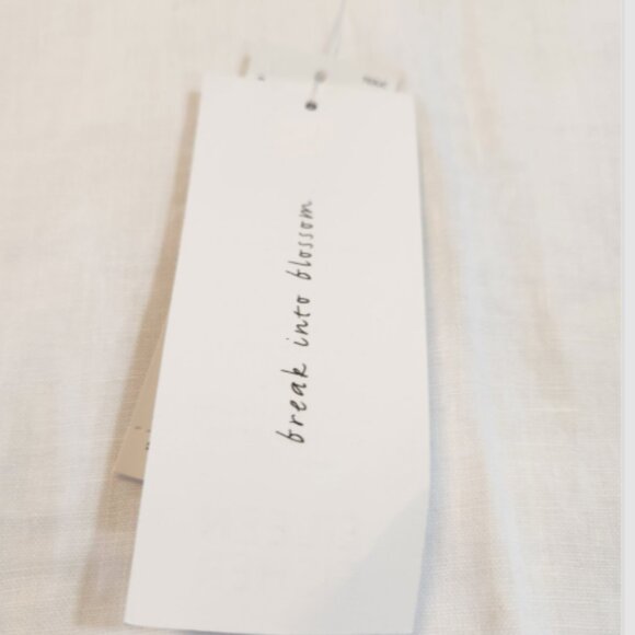 Eileen Fisher Irish Handkerchief Linen Sleeveless White Tank Top - Picture 11 of 16